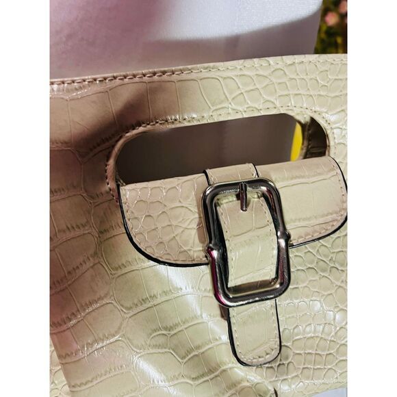 Apt 9 cream croc handbag - Picture 3 of 6